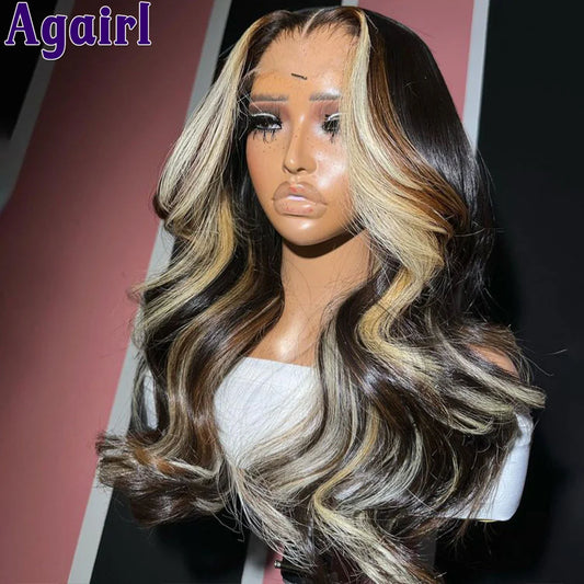 Blonde Black Pre Plucked 6X4 Ready to Go Closure Wig